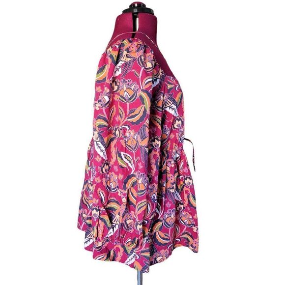 Cato Est. 1946 Peplum Peasant Blouse (Size XL) - Picture 2 of 9